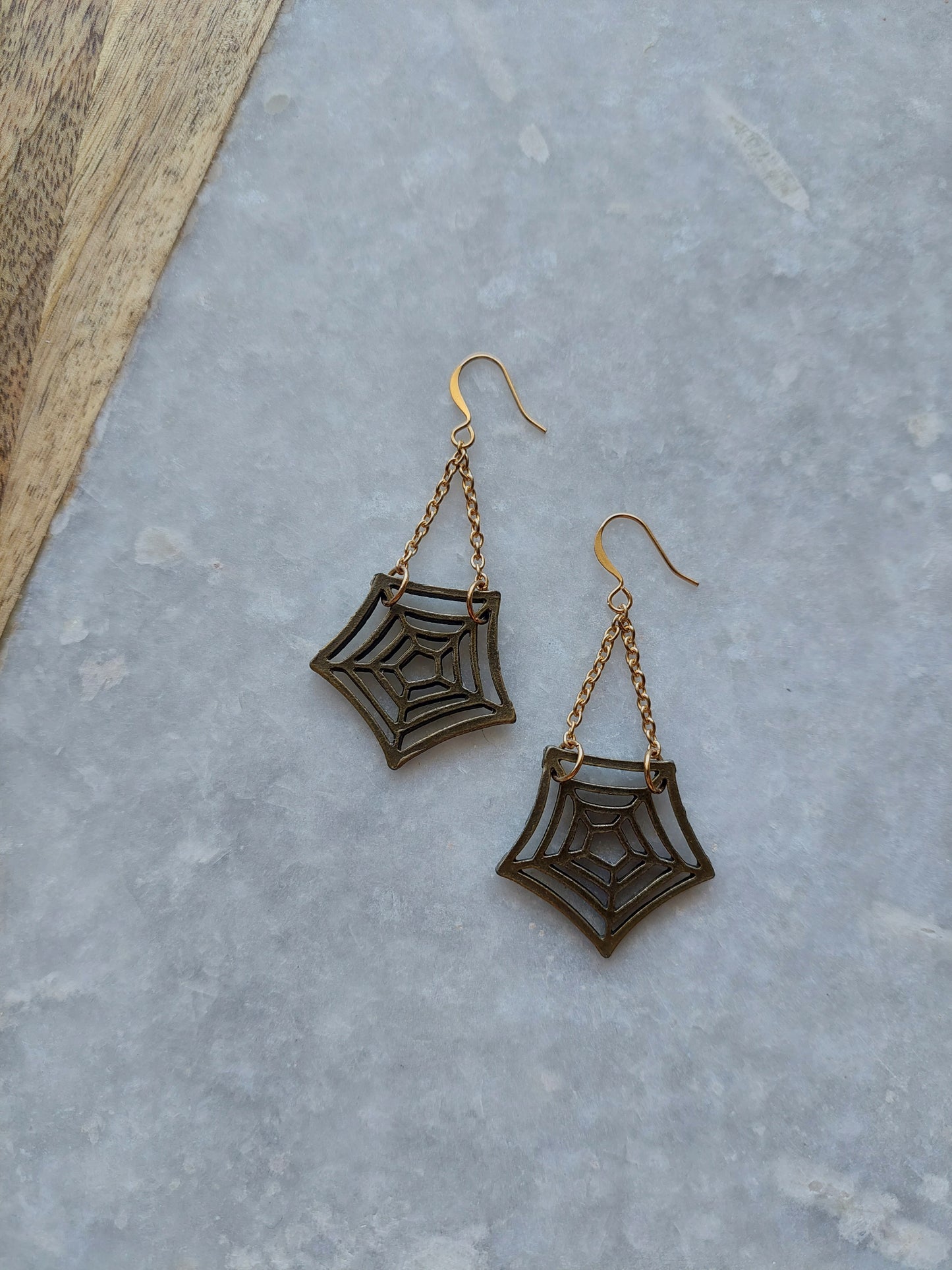 Spiderweb Earrings (long)