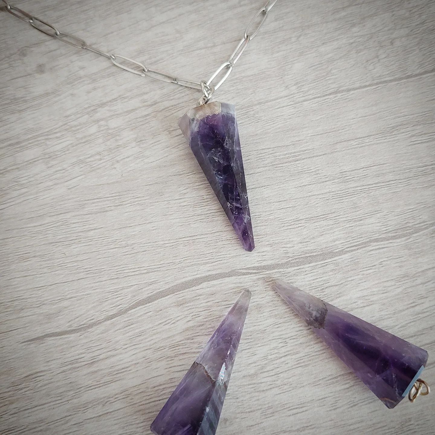 Amethyst Spike Necklace