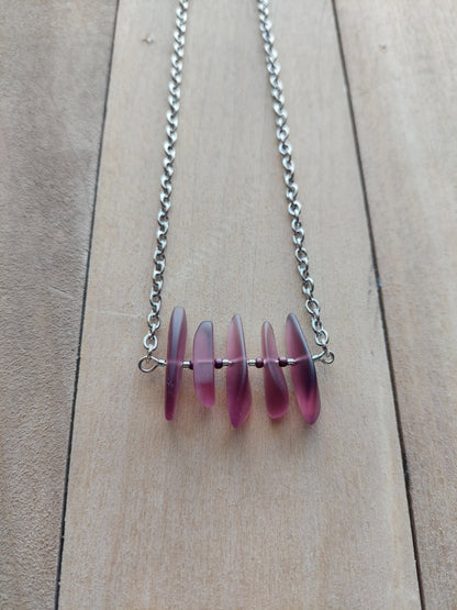 Beach-Style Glass Necklace