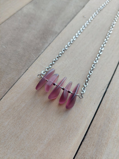 Beach-Style Glass Necklace