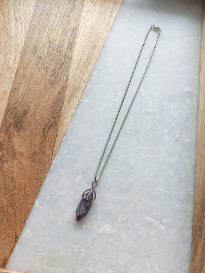 Fluorite Necklace (set-in)