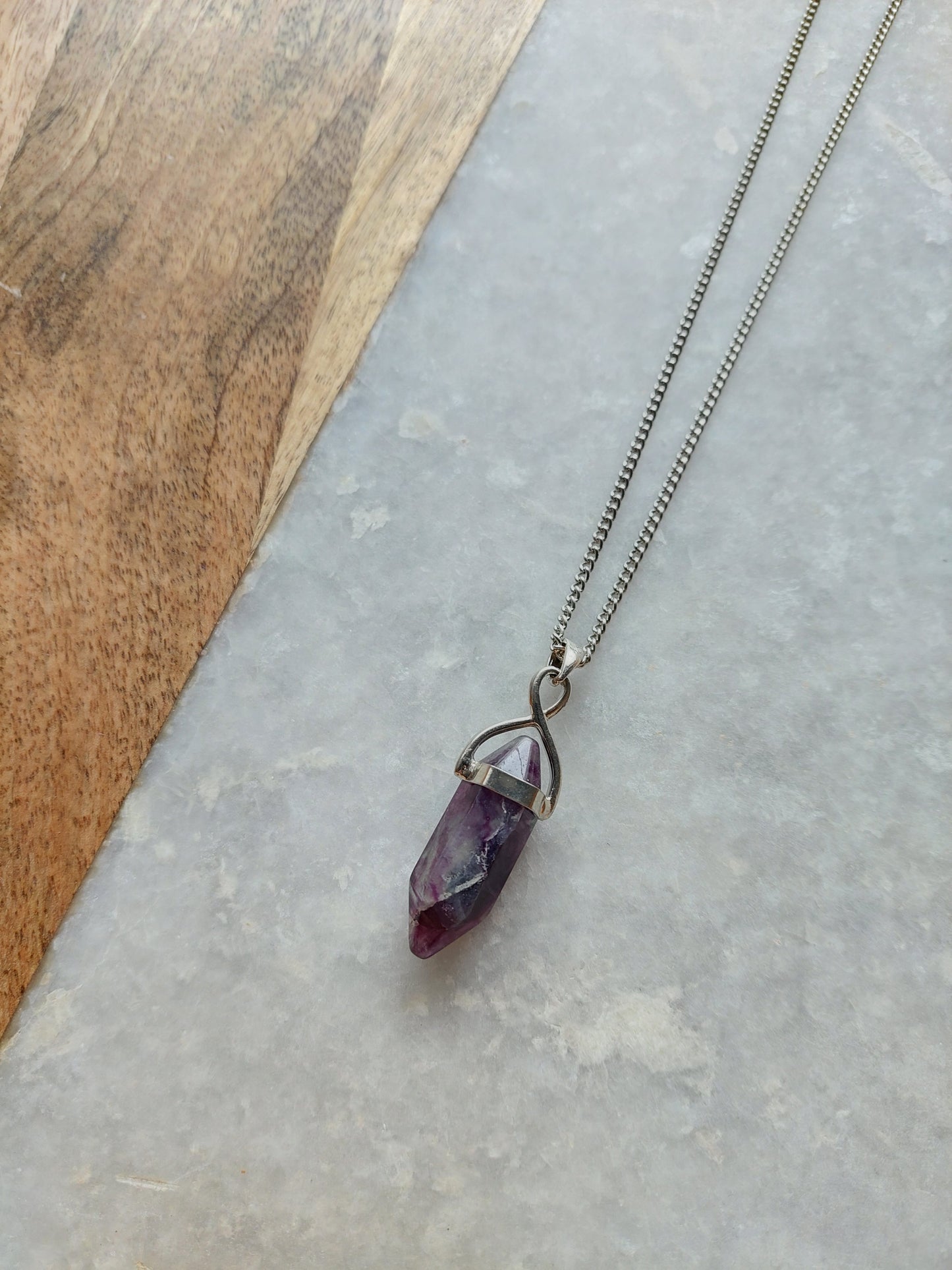 Fluorite Necklace (set-in)