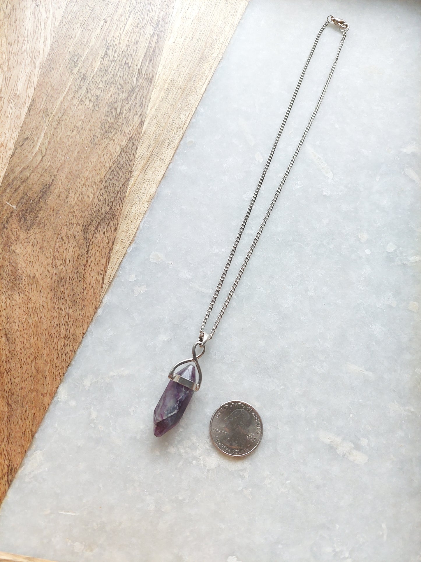 Fluorite Necklace (set-in)