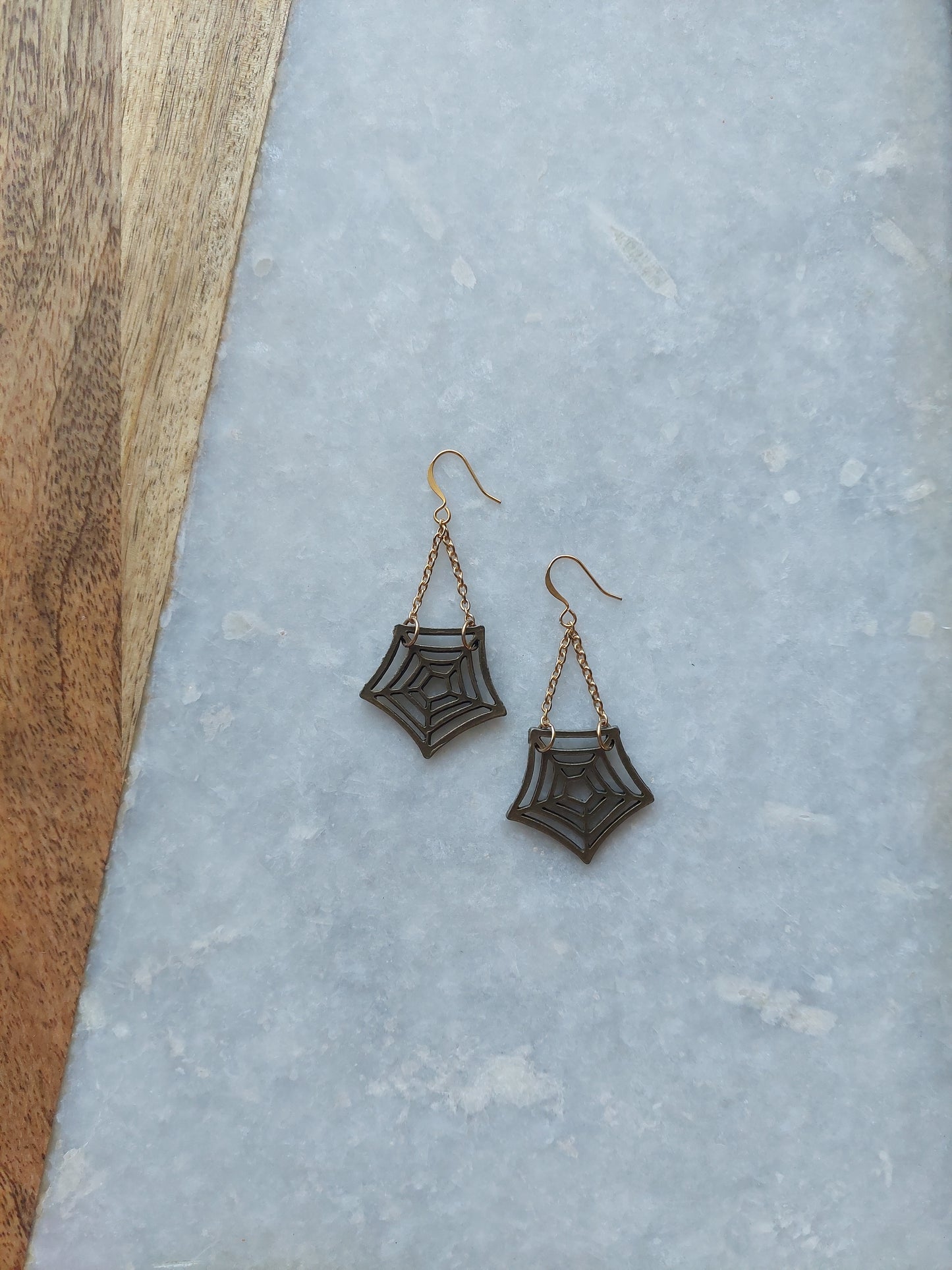 Spiderweb Earrings (long)