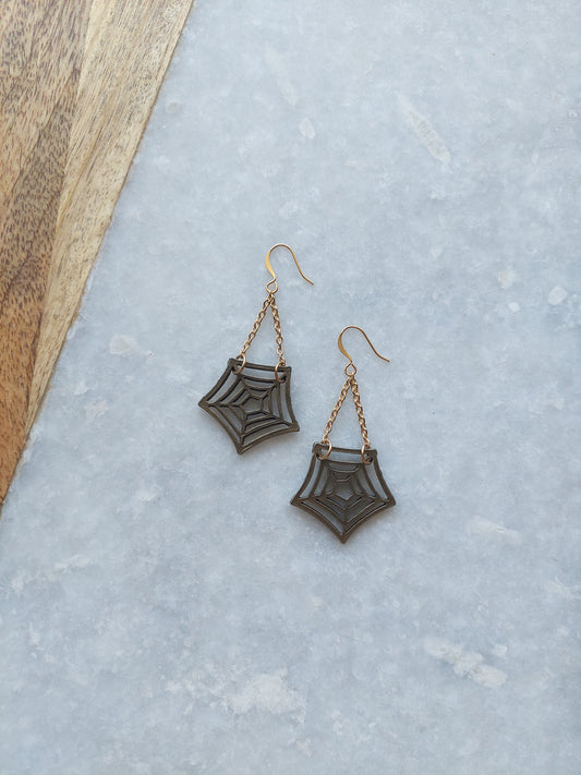 Spiderweb Earrings (long)