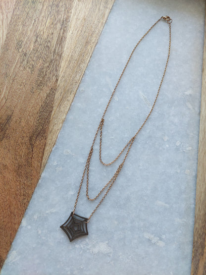 Spiderweb Chains Necklace