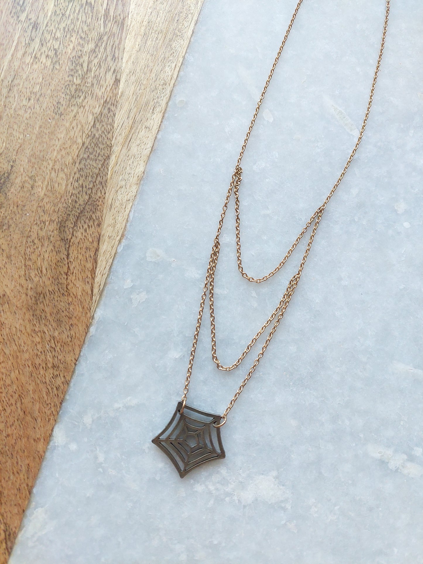 Spiderweb Chains Necklace