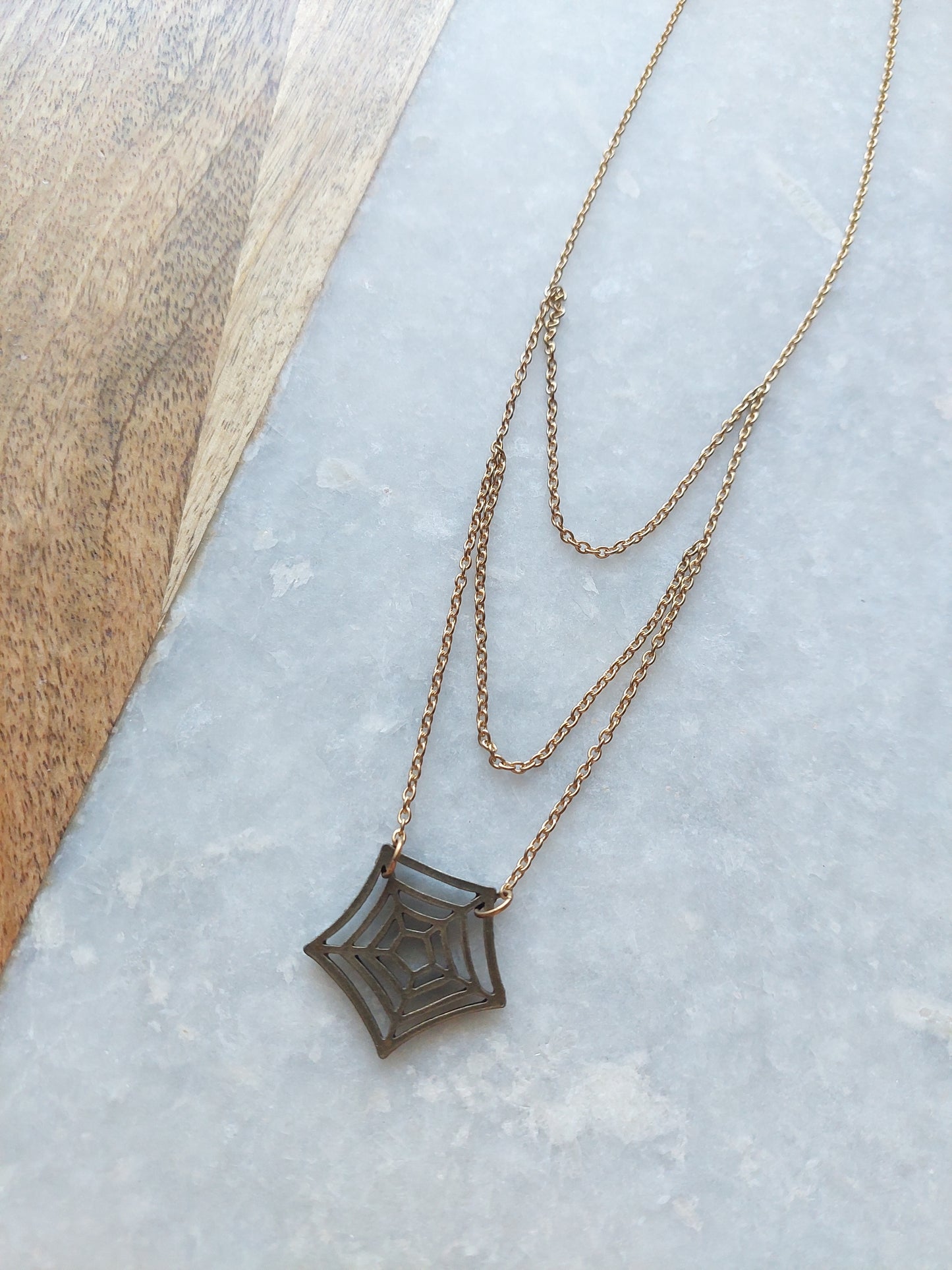 Spiderweb Chains Necklace