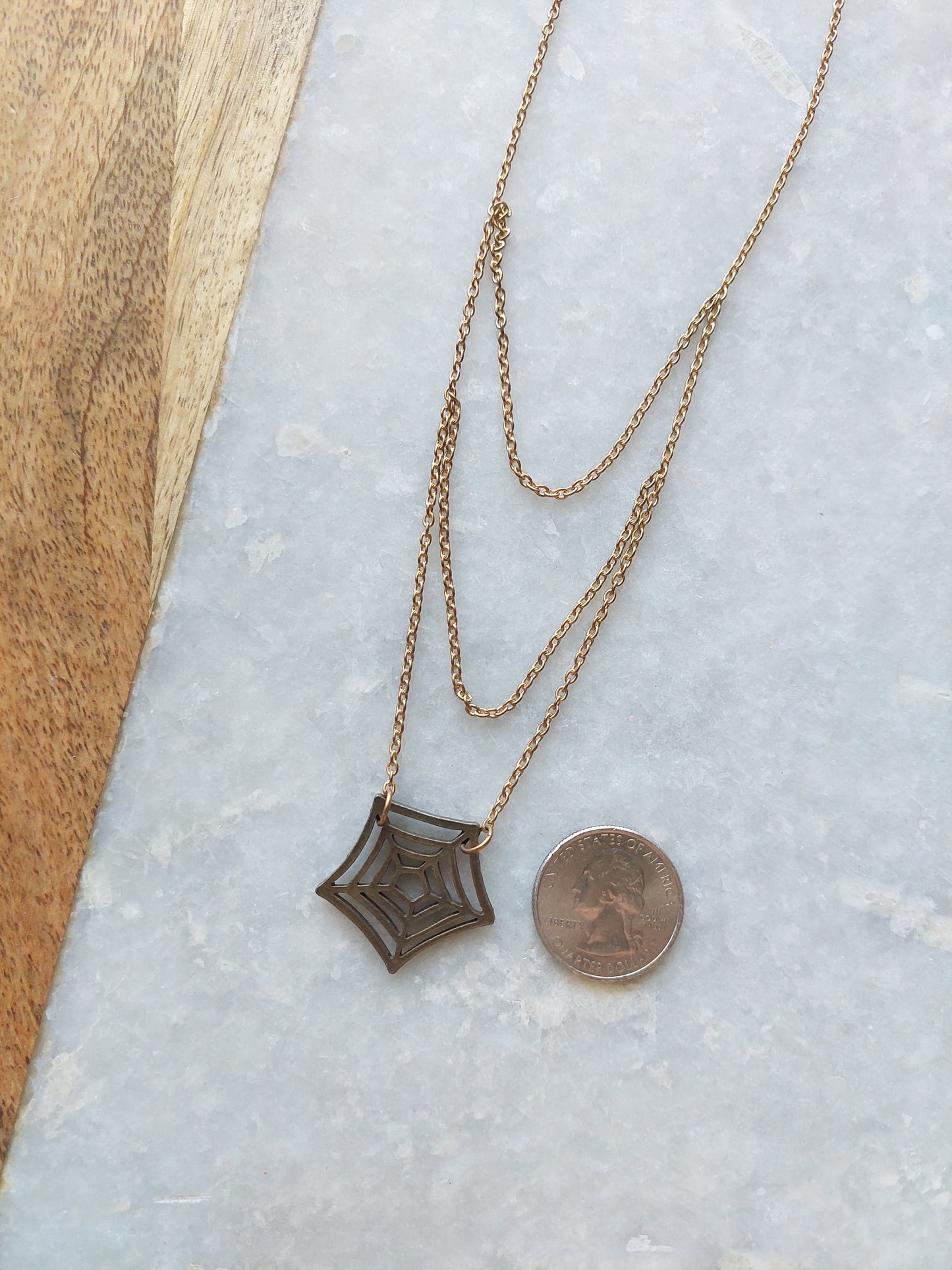 Spiderweb Chains Necklace