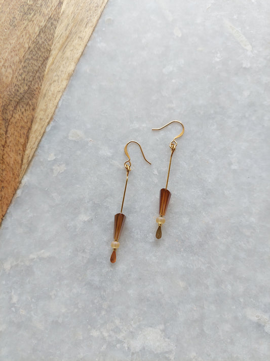 Golden Bar Earrings