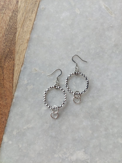 Hoop Earrings (textured)