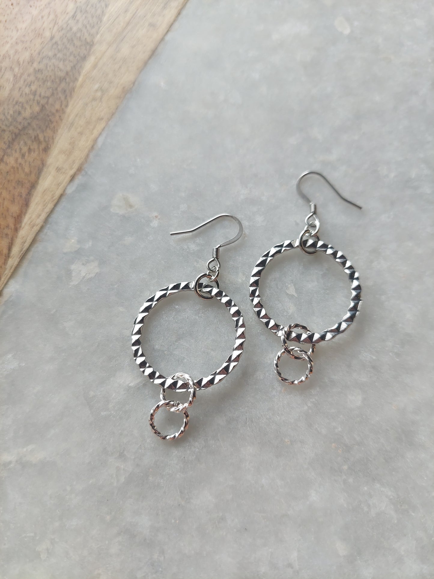 Hoop Earrings (textured)