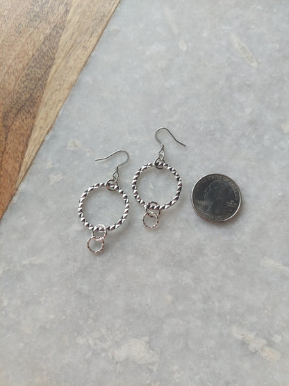 Hoop Earrings (textured)