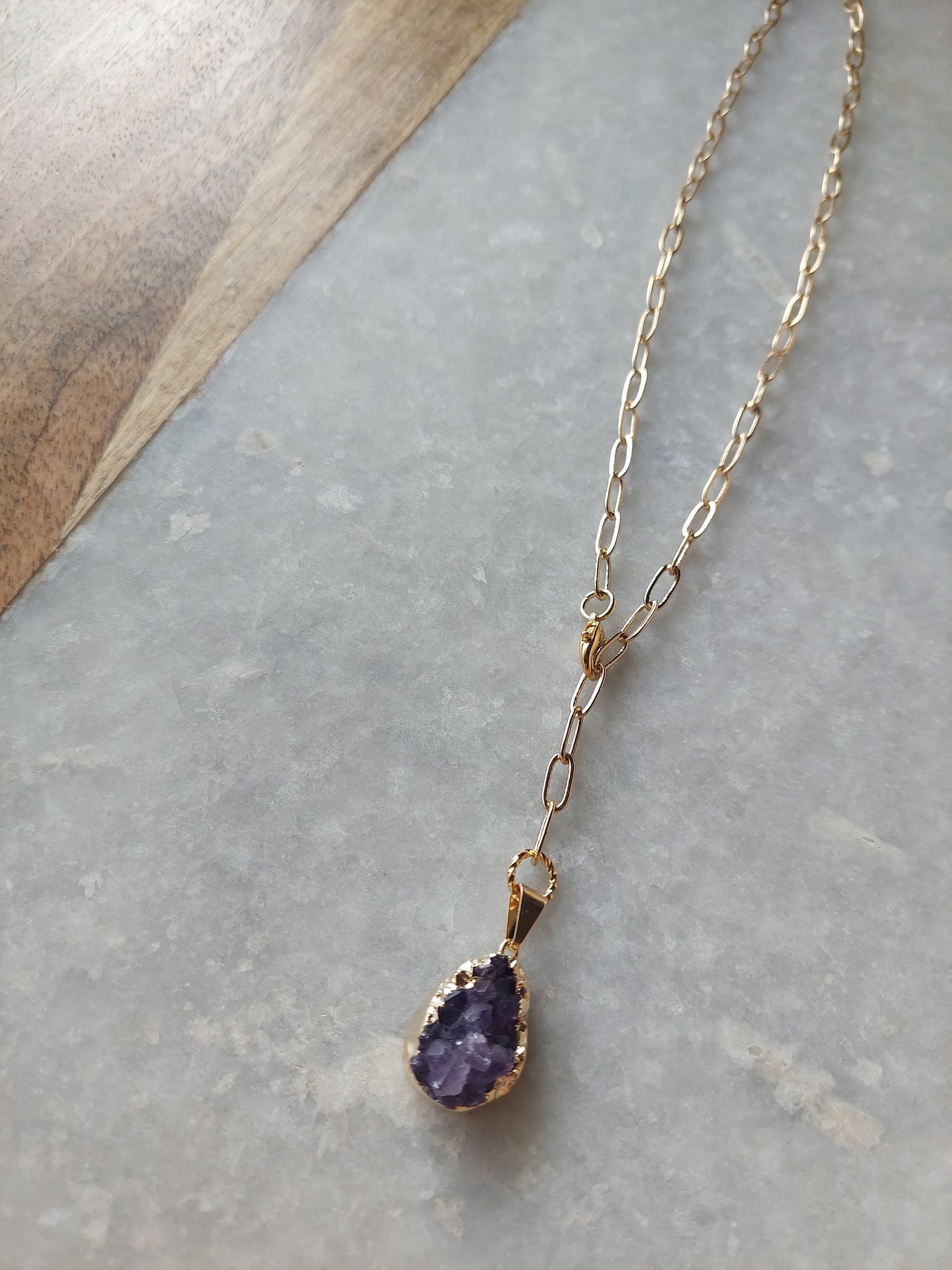 Adjustable Choker - Amethyst