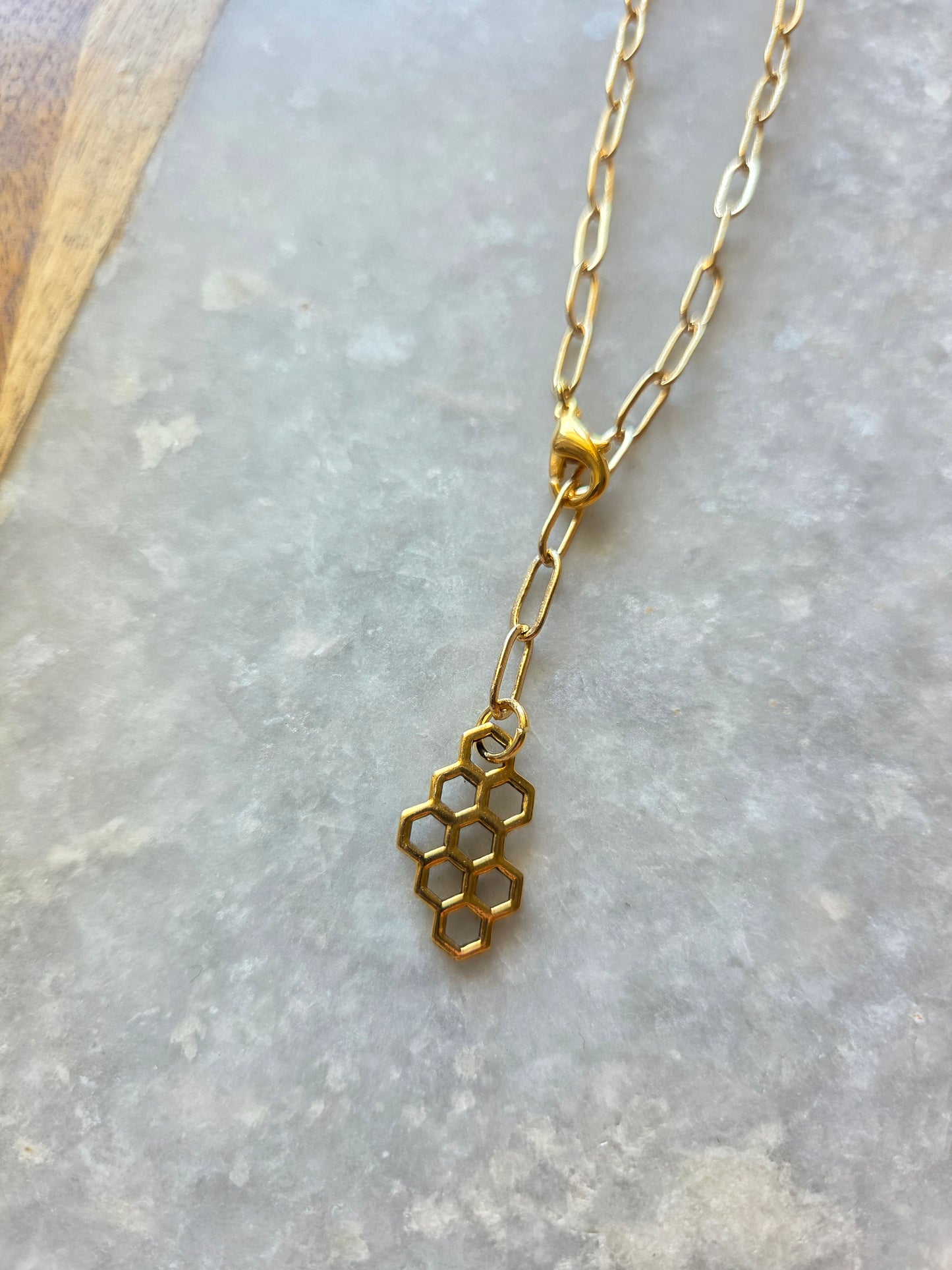 Adjustable Necklace - Honeycomb