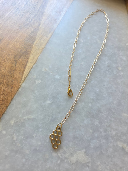 Adjustable Necklace - Honeycomb