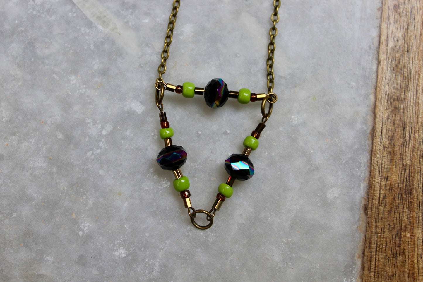 Festival Necklace, Antique Gold Accessories, Antique Gold Necklace, Triangle Necklace, Geometric Jewelry, Metal Necklace, Festival Jewelry