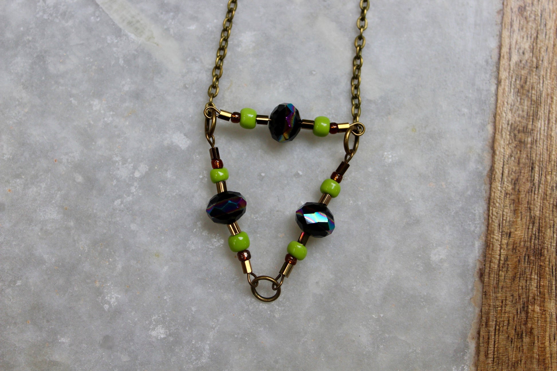 Festival Necklace, Antique Gold Accessories, Antique Gold Necklace, Triangle Necklace, Geometric Jewelry, Metal Necklace, Festival Jewelry