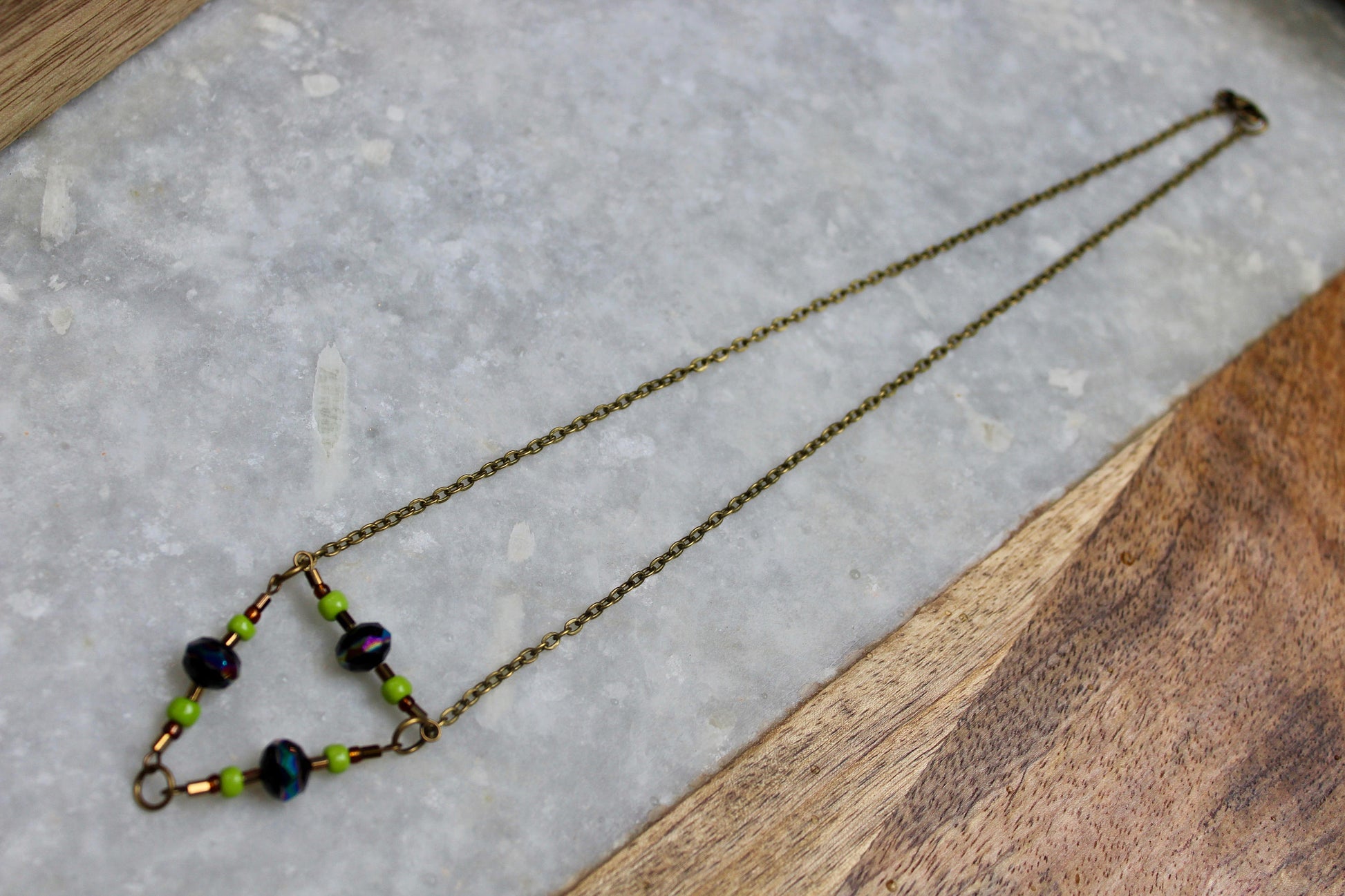 Festival Necklace, Antique Gold Accessories, Antique Gold Necklace, Triangle Necklace, Geometric Jewelry, Metal Necklace, Festival Jewelry