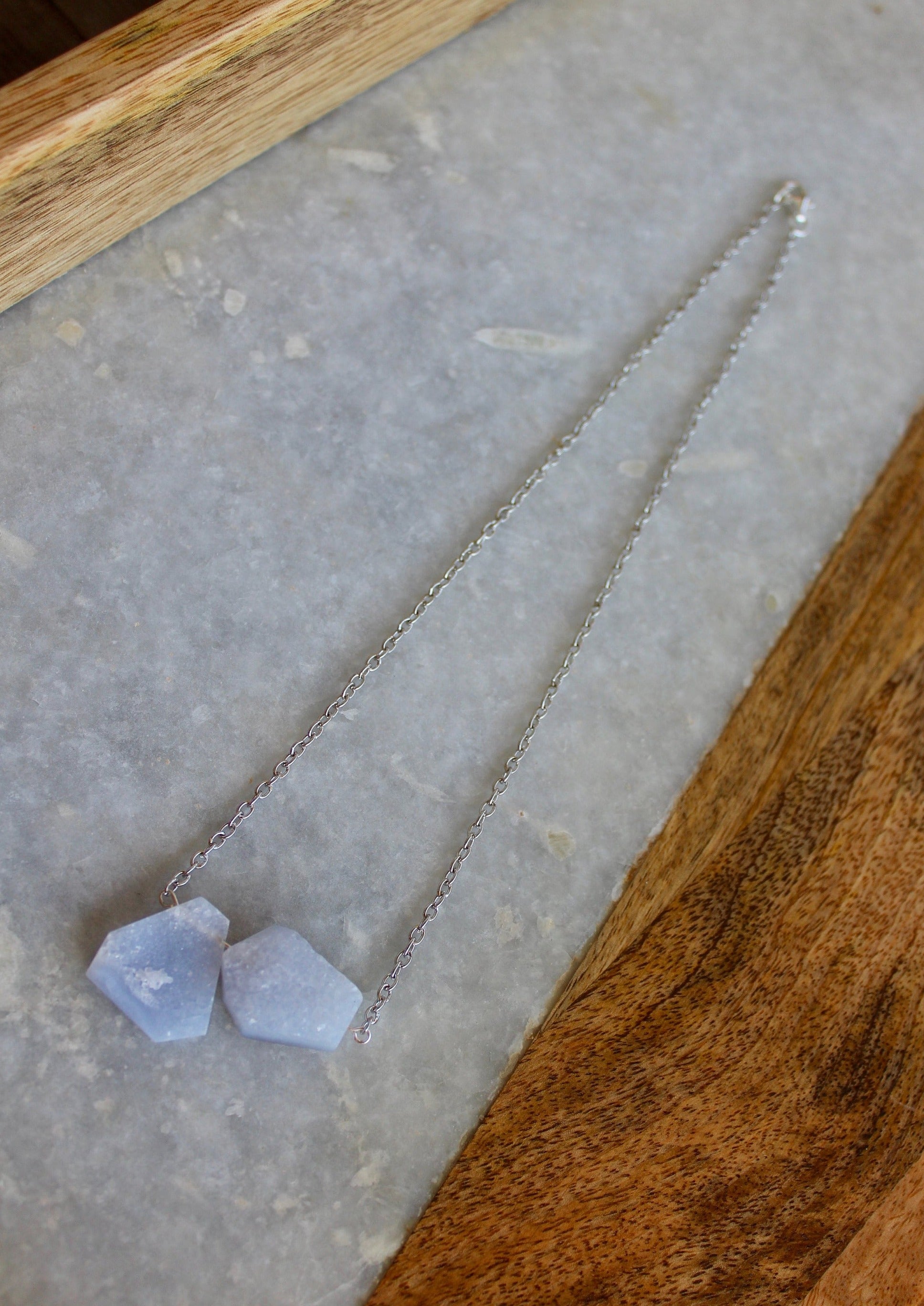 Lace Agate Necklace, Agate Necklace, Agate Jewelry, Lace Agate, Stone Bar Necklace, Short Necklace, Stone Necklace, Semi Precious Necklace