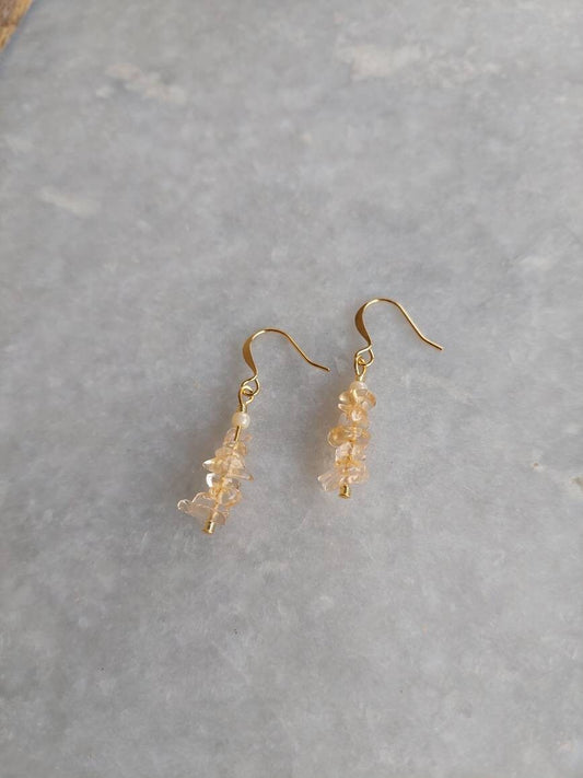 Citrine Earrings, Citrine Jewelry, Festival Earrings, Date Night Jewelry, Rock Earrings, Geode Earrings, Funky Earrings