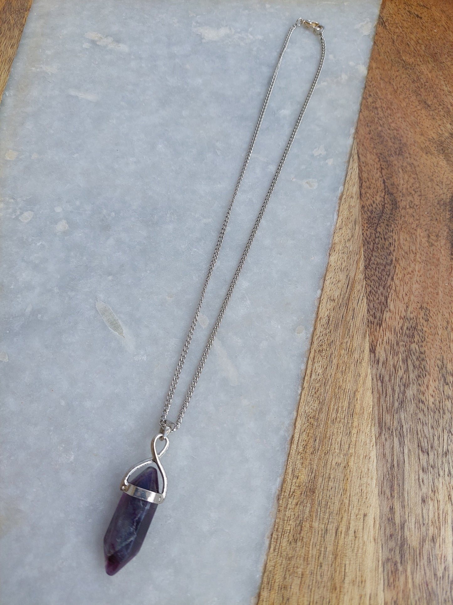 Fluorite Necklace, Fluorite Jewelry, Fluorite Fashion, Fluorite Pendant, Silver Necklace, Silver Accessories, Fluorite Geode