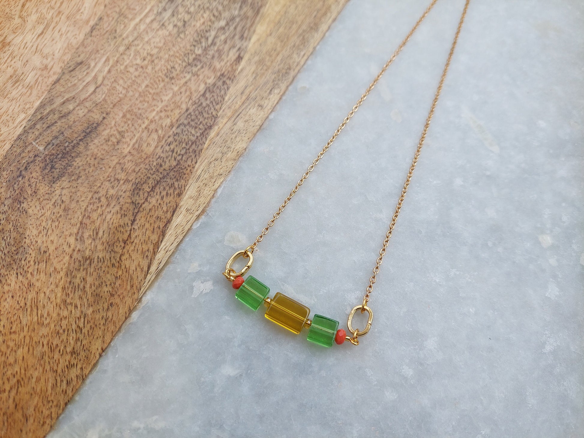 Colorful Necklace, Colorful Jewelry, Summer Necklace, Summer Jewelry, Festival Necklace, Festival Jewelry, Spring Necklace, Boho Necklace