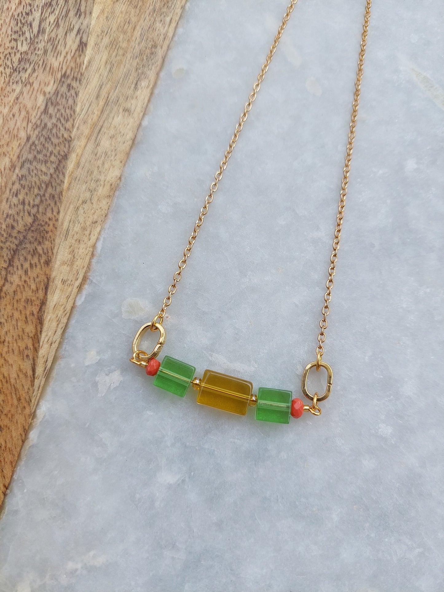 Colorful Necklace, Colorful Jewelry, Summer Necklace, Summer Jewelry, Festival Necklace, Festival Jewelry, Spring Necklace, Boho Necklace