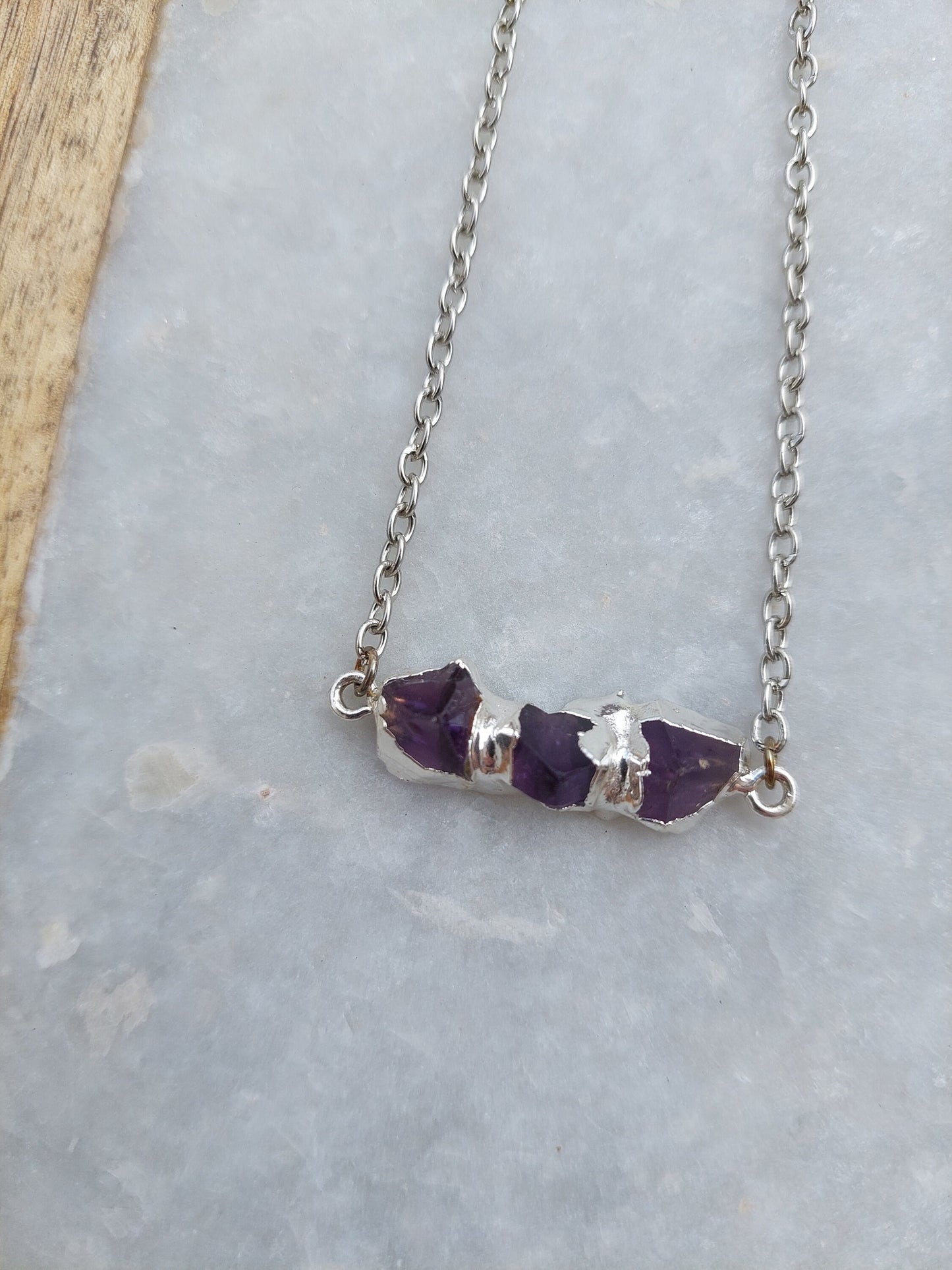 Amethyst Necklace, Amethyst Jewelry, Gifts for Her, Holiday Gifts, Natural Cut Amethyst, Semi Precious Jewelry, Amethyst Accessories