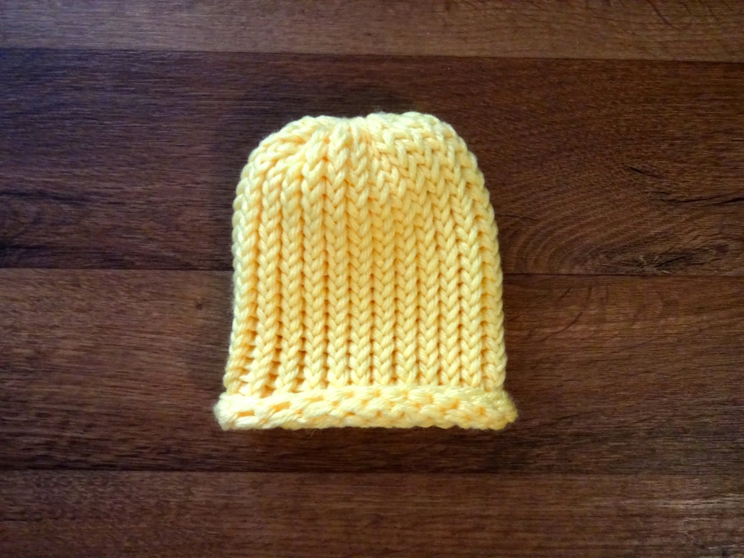 Basic Baby Hat with Rolled Hem