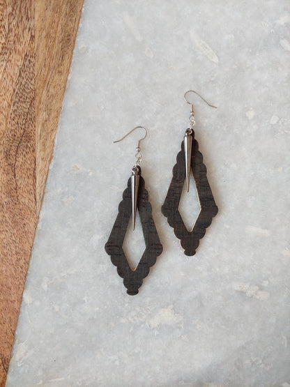 Cork Earrings with Spike